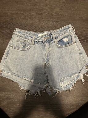 PacSun Light Blue Distressed Cutoff Denim Shorts